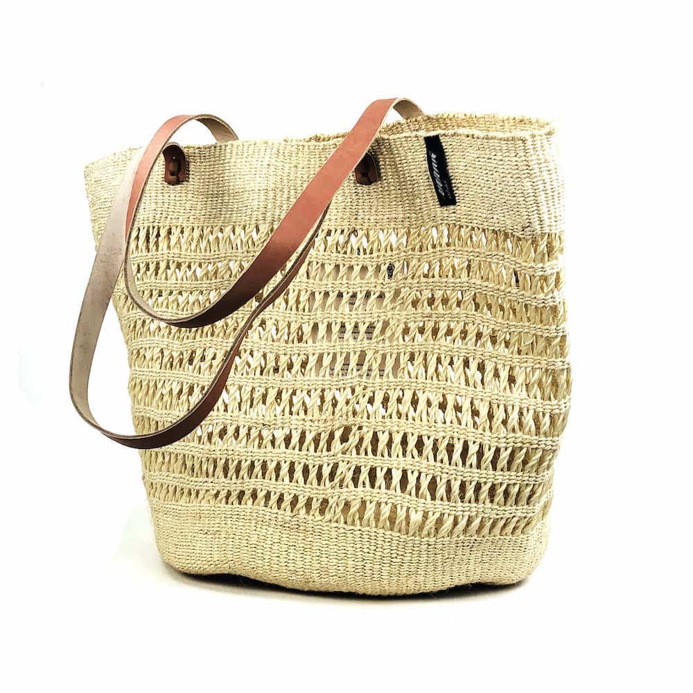 Kiondo Tasche African Bags Natural Open Weave Kenia Mifuko