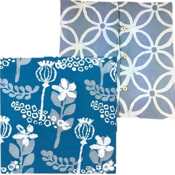 Afrikanische Kissenhüllen - Marina 50x50 - Blau Afrikanische Kissenhüllen - Marina 50x50 - Blau