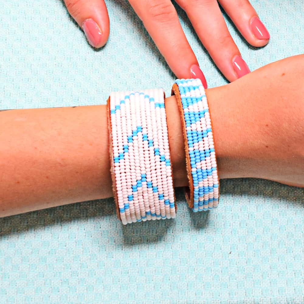 Perlenarmband - Tri Blau - S/M/L