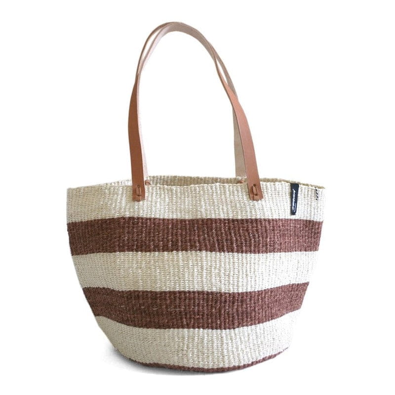 Kiondo Tasche M - Stripes - Dunkelbraun