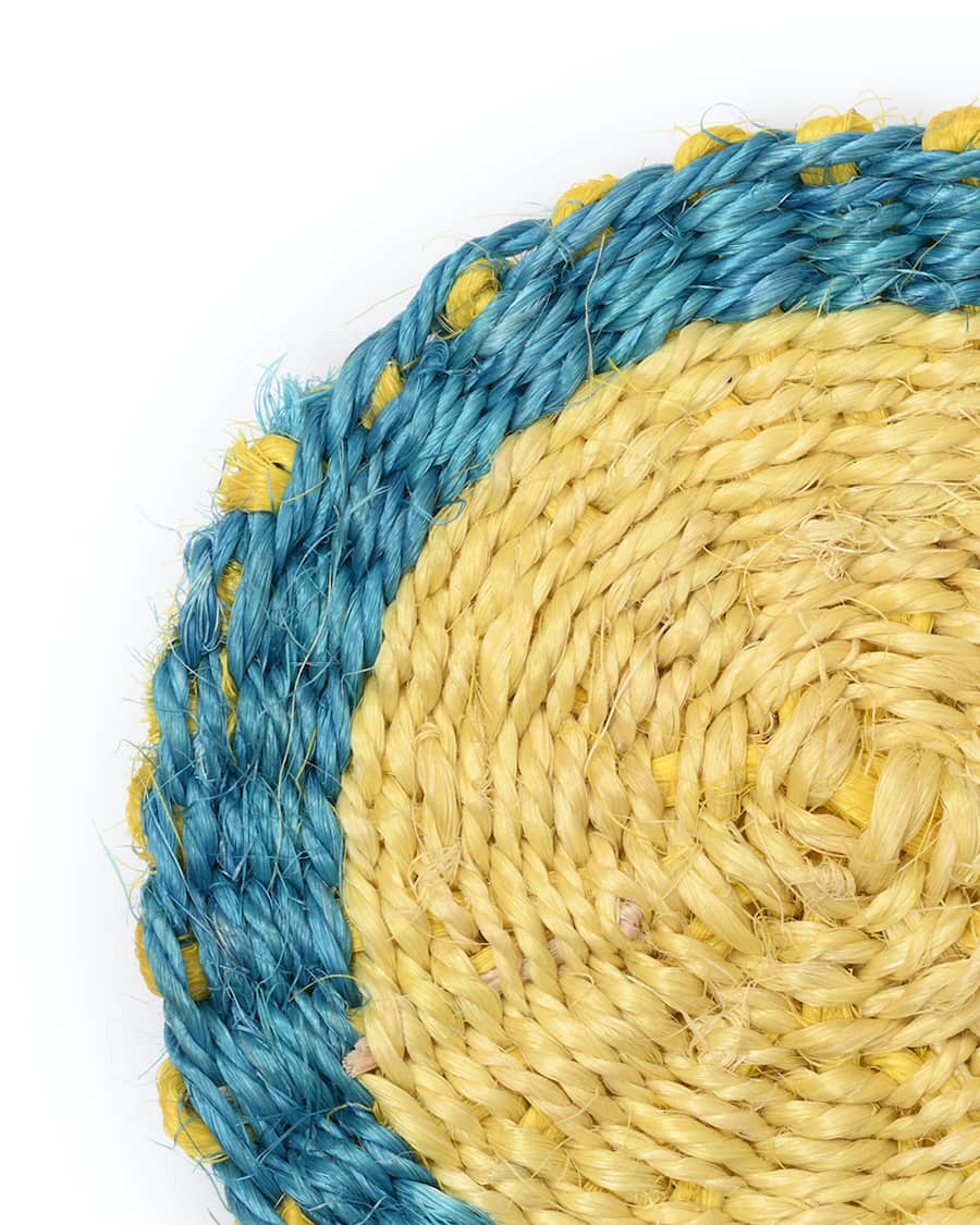 4er Set Sisal Untersetzer - 10cm - Johari 4er Set Sisal Untersetzer - 10cm - Johari