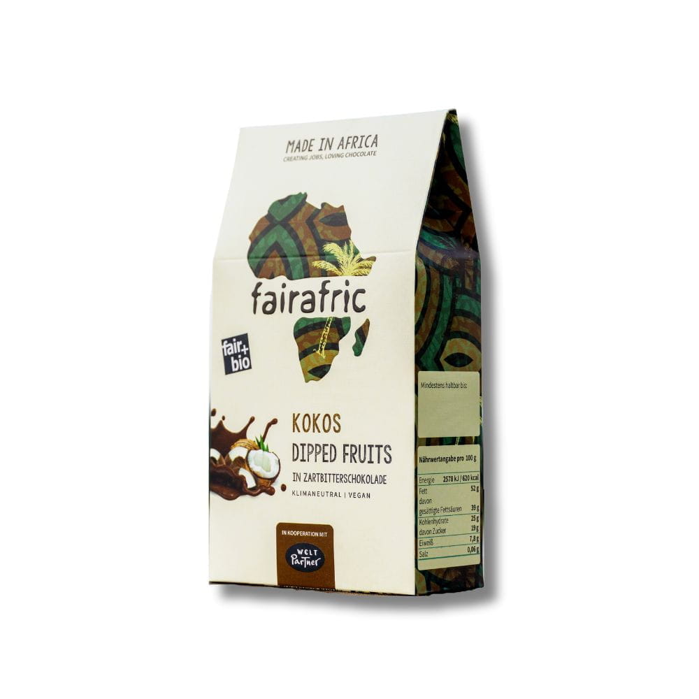 Bio Dipped Fruits - Kokos in 70% Zartbitter - Ghana Bio Dipped Fruits - Kokos in 70% Zartbitter - Ghana
