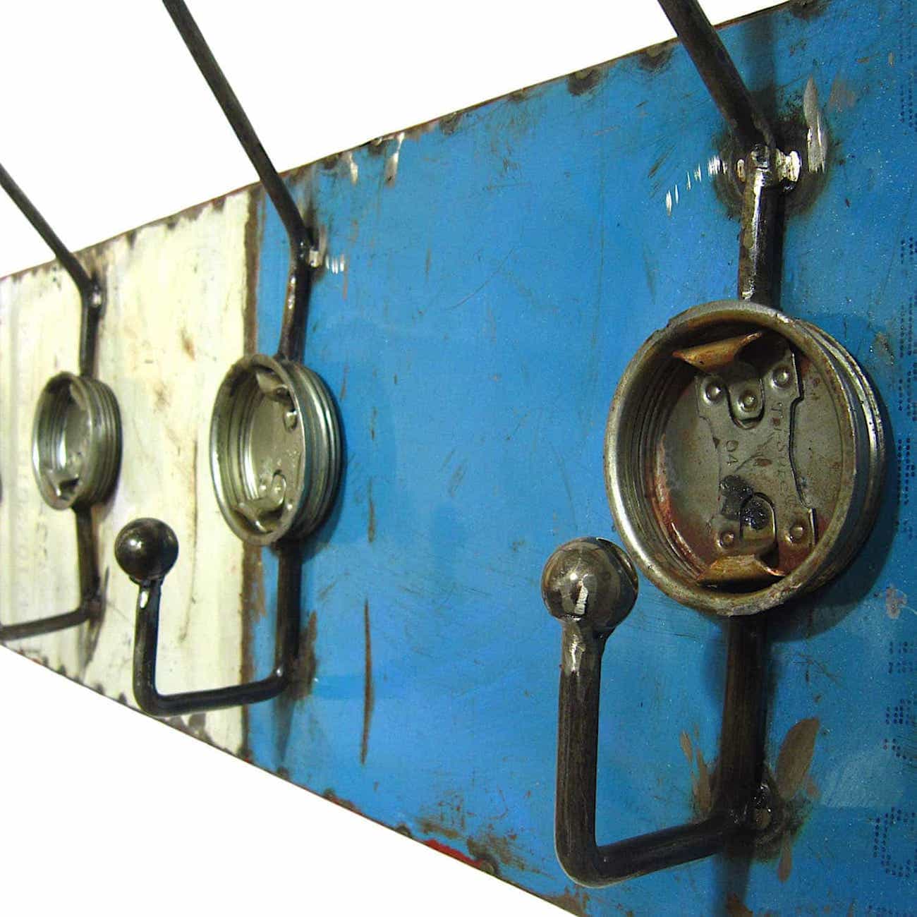 Garderobe - Shabby Chic - Blau/Weiß - Lang Garderobe - Shabby Chic - Blau/Weiß - Lang
