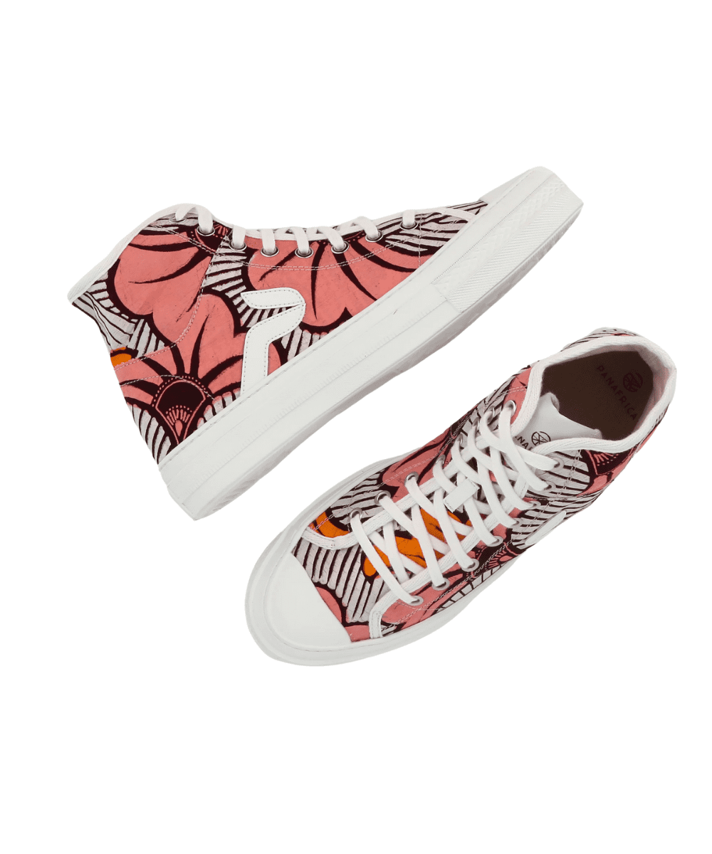 African Fair Trade Sneaker - Atlas Fleurs African Fair Trade Sneaker - Atlas Fleurs