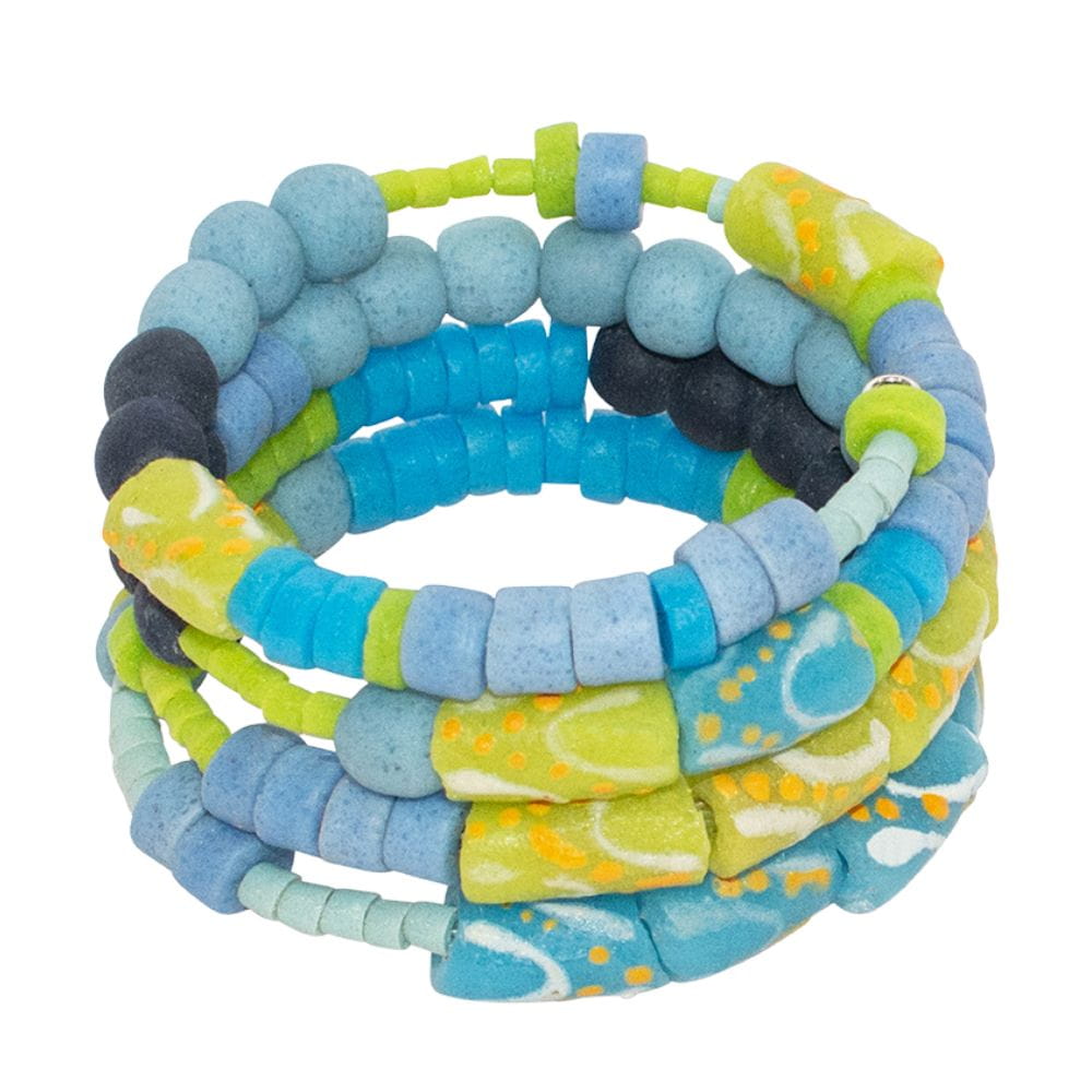 Glasperlen Armband - Spirale - Sky Blue Glasperlen Armband - Spirale - Sky Blue