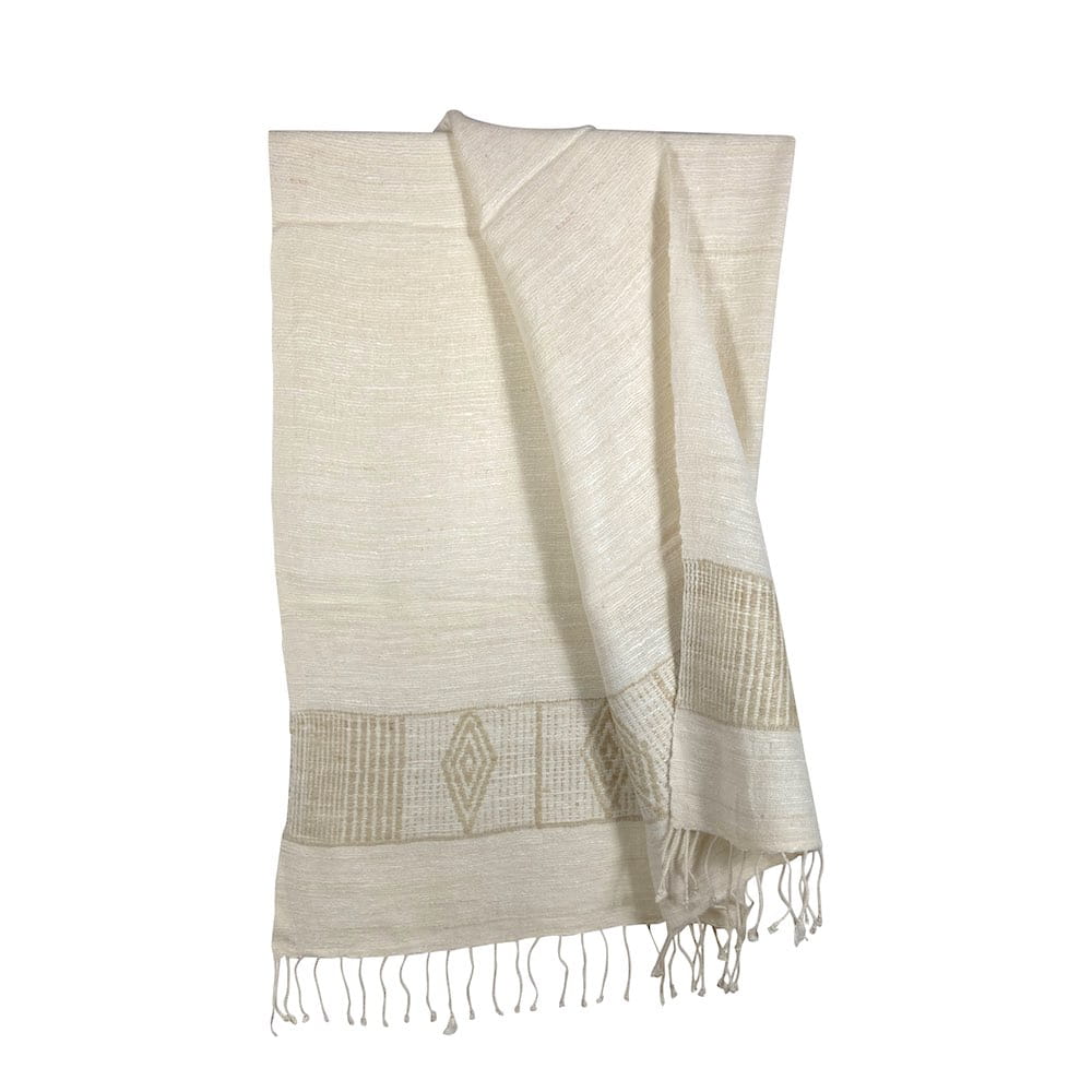 Queen Menon - Schal aus Seide - Unisex - Beige Queen Menon - Schal aus Seide - Unisex - Beige