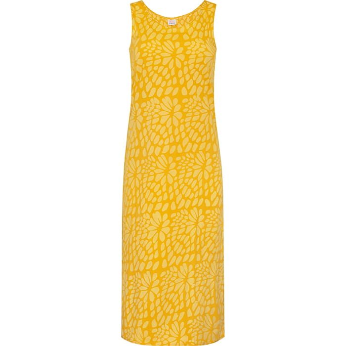 Tank Jersey Dress - Floral Burst Gold - Gelb