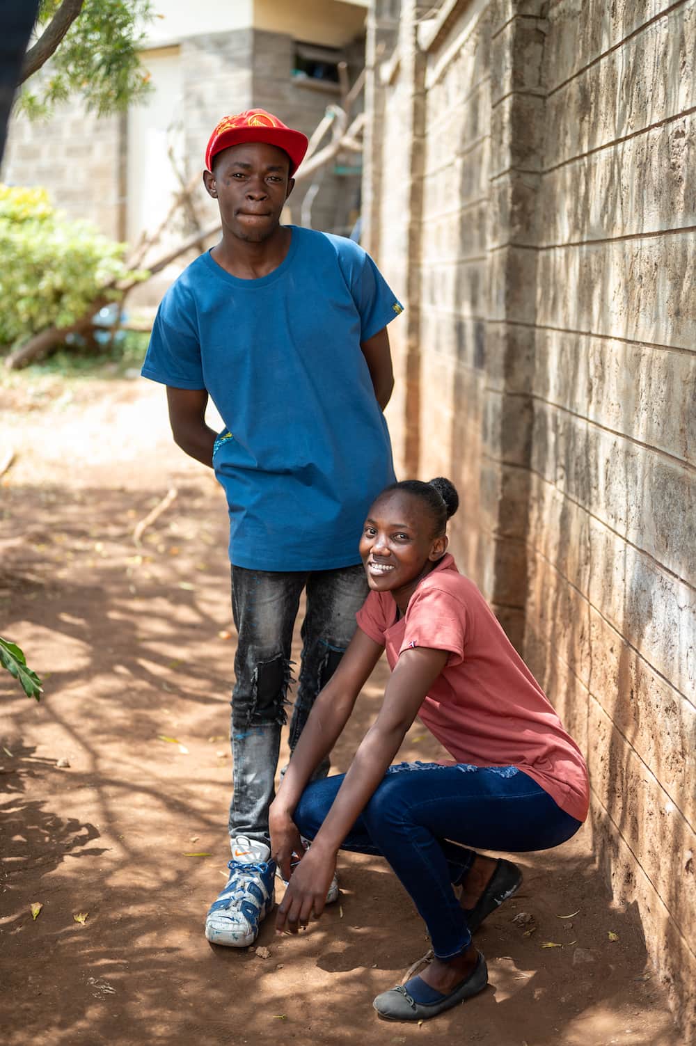 Simba - Bio Kitenge Shirt - Men - Blau Simba - Bio Kitenge Shirt - Men - Blau