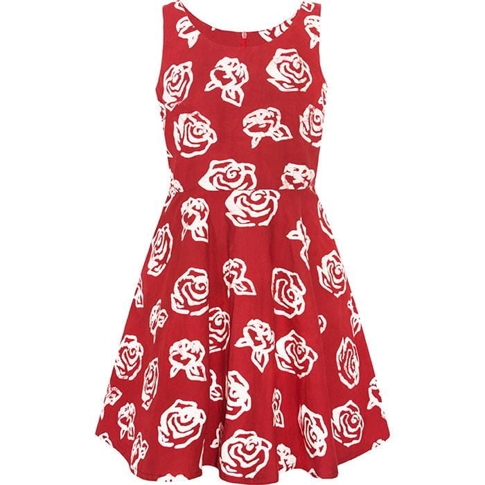 Ava Dress - Roses - Rot Ava Dress - Roses - Rot