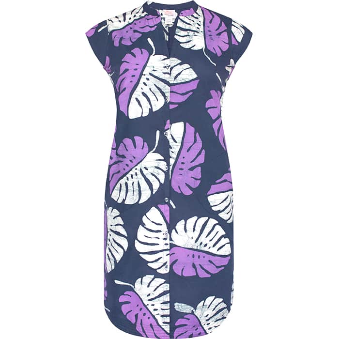 Harbor Dress - Monstera Purple - Lila