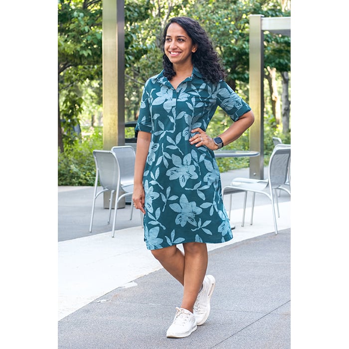 Tema Dress - Blossom Shadow - Dunkelgrün Tema Dress - Blossom Shadow - Dunkelgrün