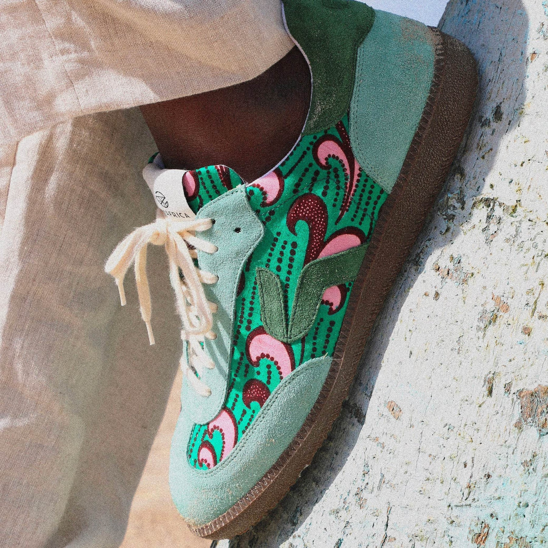 African Fair Trade Sneaker - Sahara Papaye - 38 - Marokko