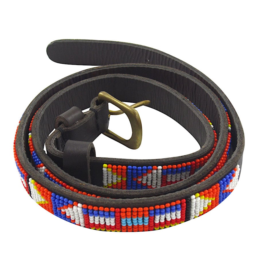 Massai Ledergürtel - Marakwet - Skinny Massai Ledergürtel - Marakwet - Skinny