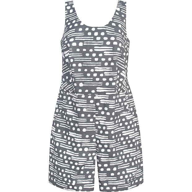 Romper - Morse Code - Charcoal