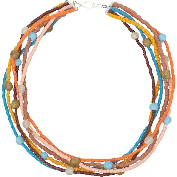 Glasperlen Halskette Rainbow Desert Global Mamas Fair Trade Glasperlen Halskette Rainbow Desert Global Mamas Fair Trade
