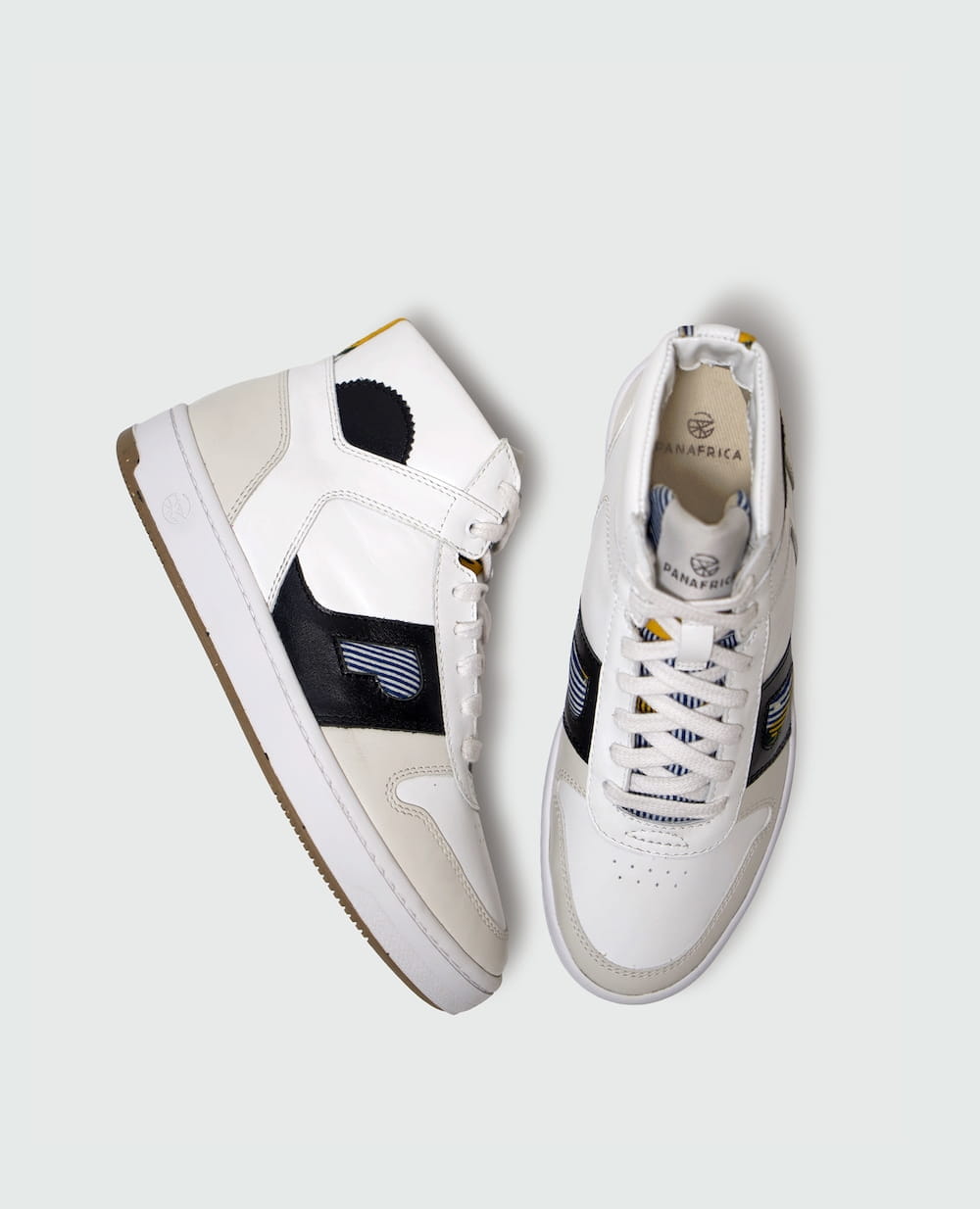 African Fair Trade Sneaker - Kasai Mid Noir African Fair Trade Sneaker - Kasai Mid Noir