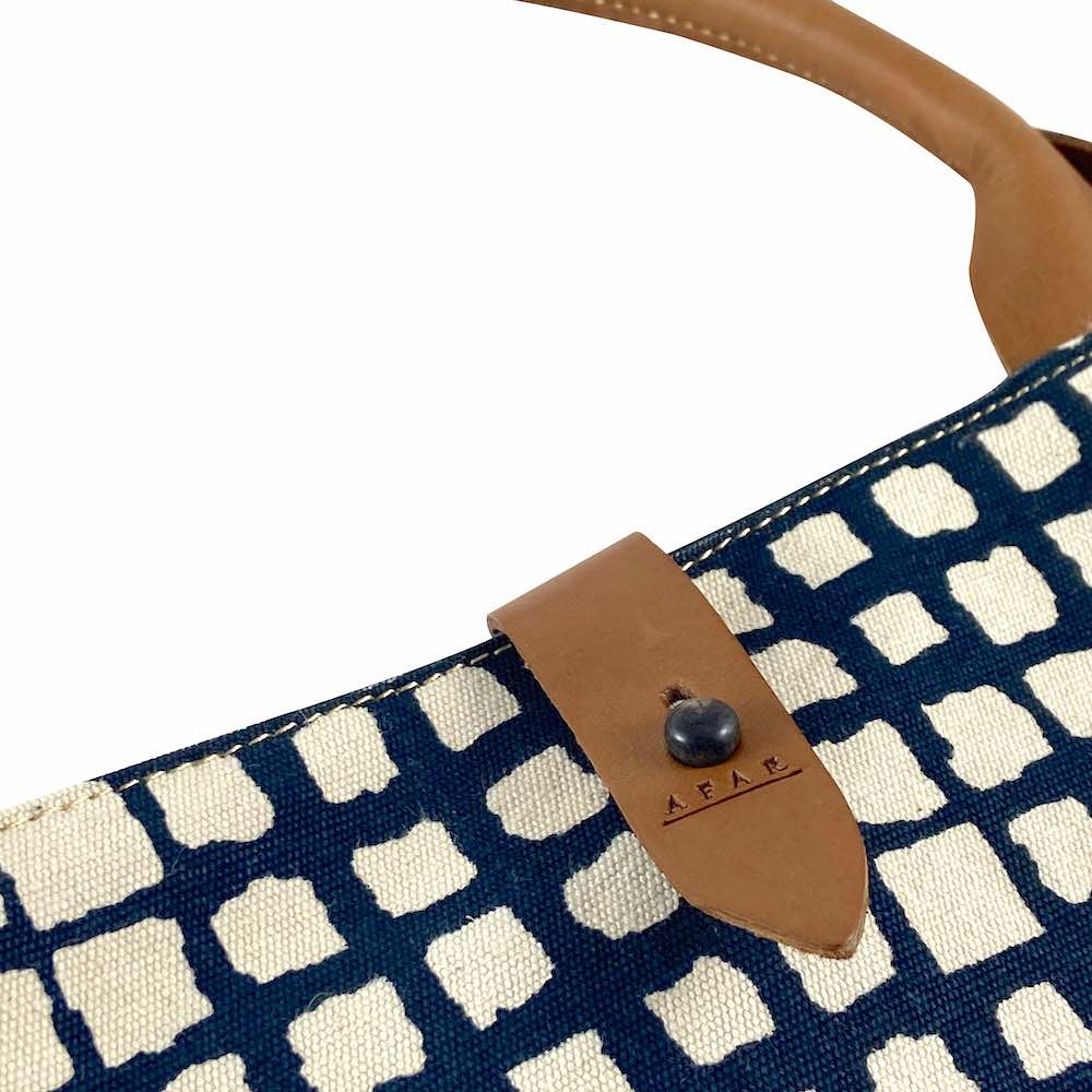 African Tote Bags - Safari - Windows Navy African Tote Bags - Safari - Windows Navy