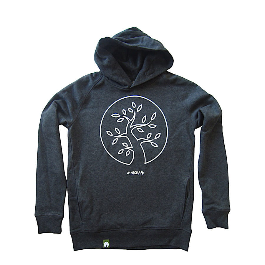 Maisha Tree - Unisex - Grau - Organic Hoodie