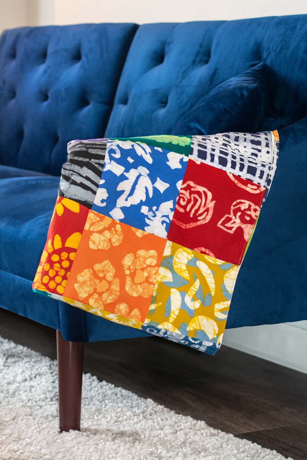 Patchworkdecke Afrika - Upcycling Patchworkdecke Afrika - Upcycling
