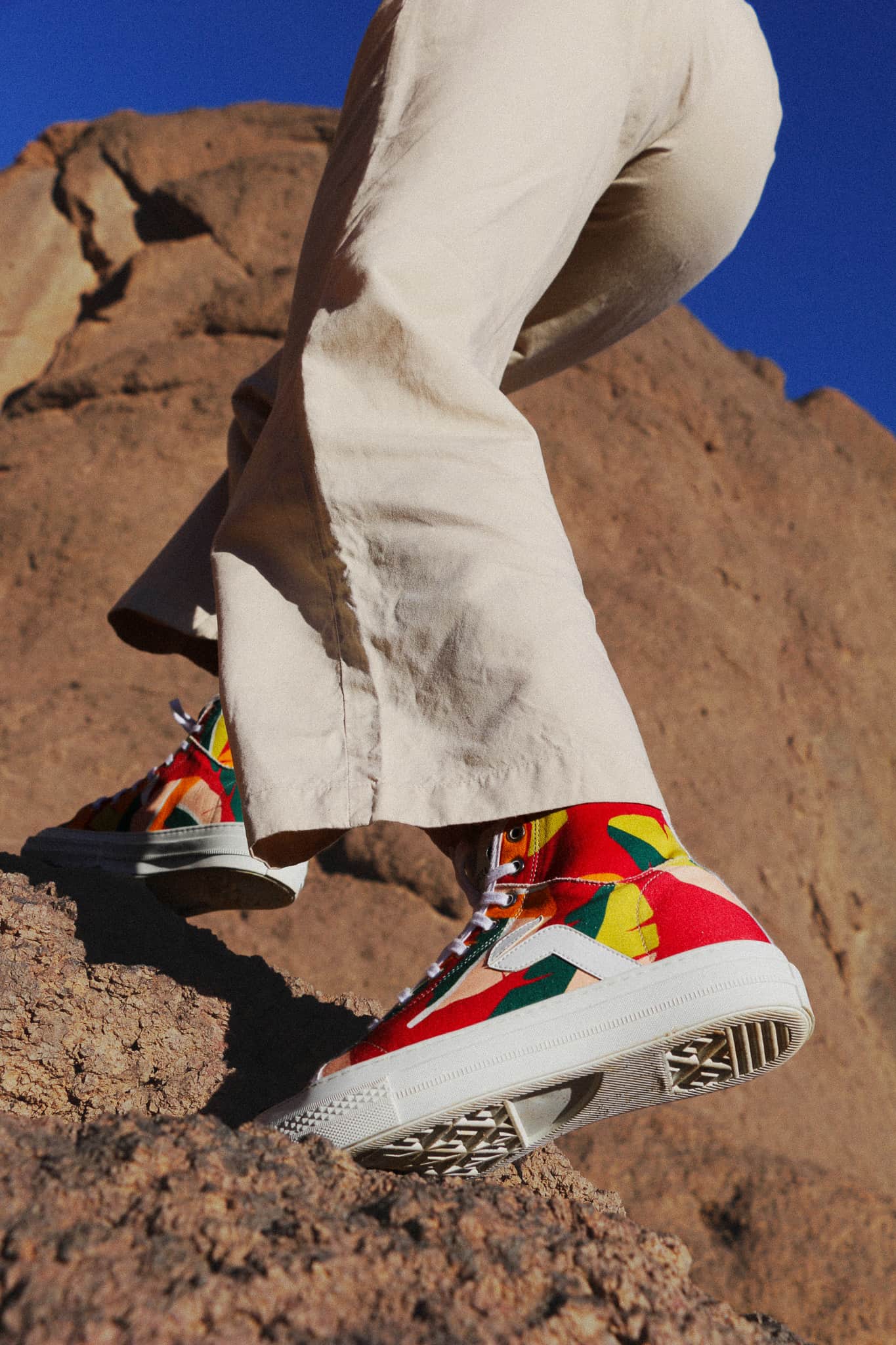 African Fair Trade Sneaker - Atlas Feuilles African Fair Trade Sneaker - Atlas Feuilles