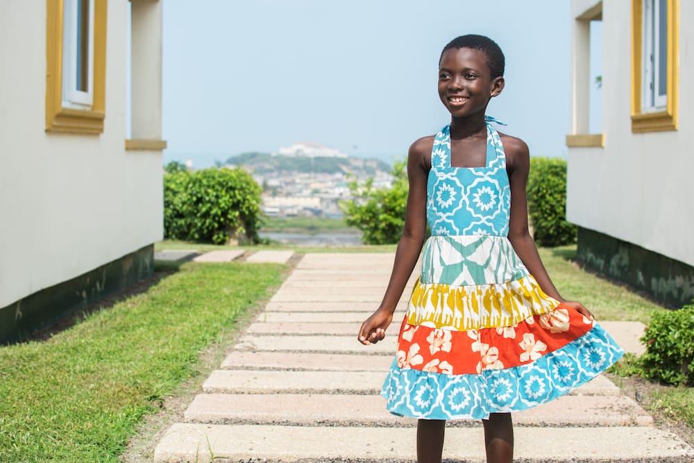 Girls Carousel Dress - Chroma Sky Blue