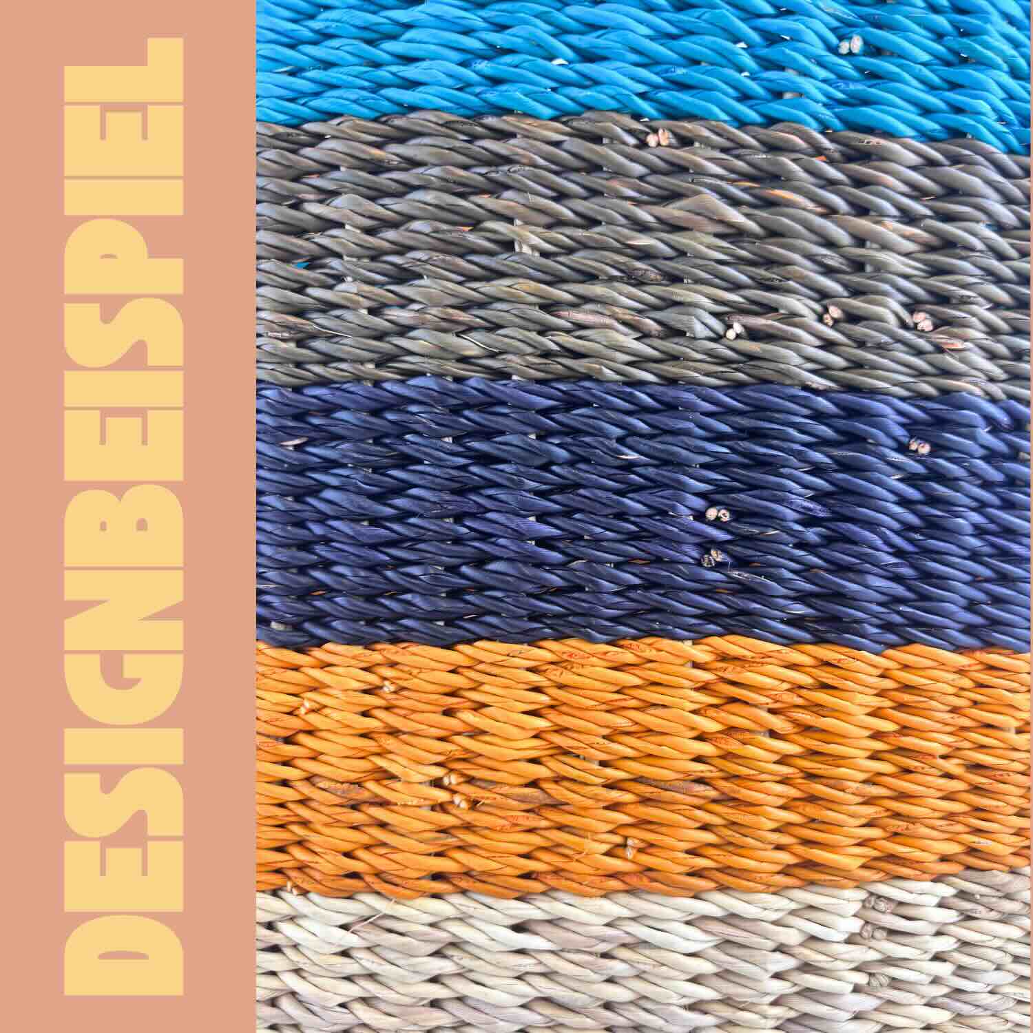 Bolga Korb - Cape Coast - Viele Farben - Oval