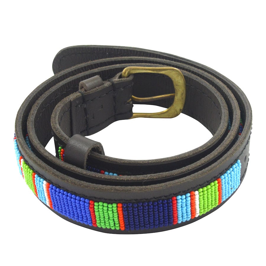 Masai Belt Ledergürtel Damen Herren Perlengürtel Beaded Fair Trade Kenia Masai Belt Ledergürtel Damen Herren Perlengürtel Beaded Fair Trade Kenia