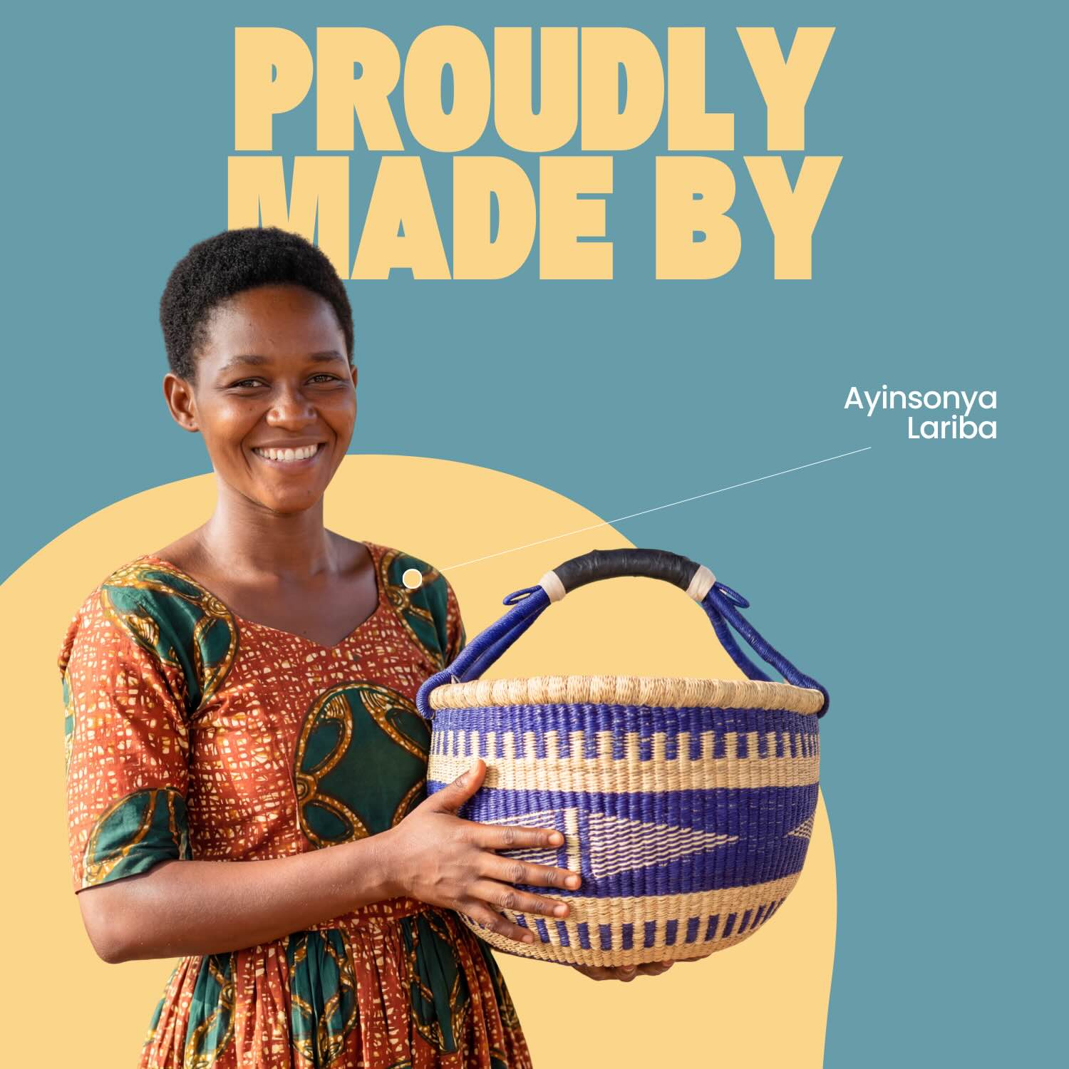 Bolga Korb - Tamale - Rund