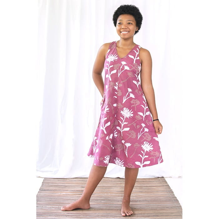 Oaklynn Dress - Wildflower Rosewood - Rosa Oaklynn Dress - Wildflower Rosewood - Rosa