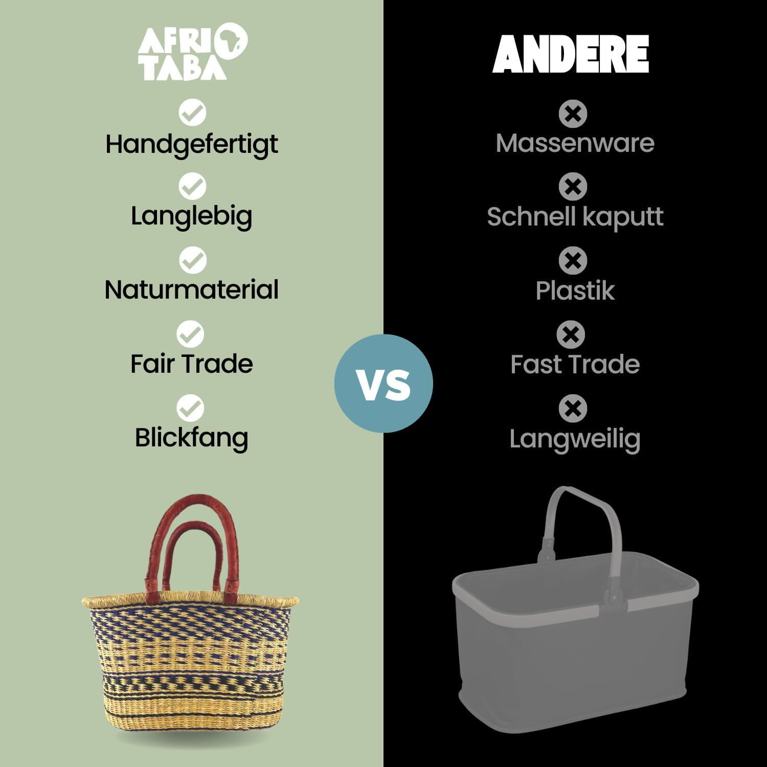 Bolga Korb - Nungua - Oval