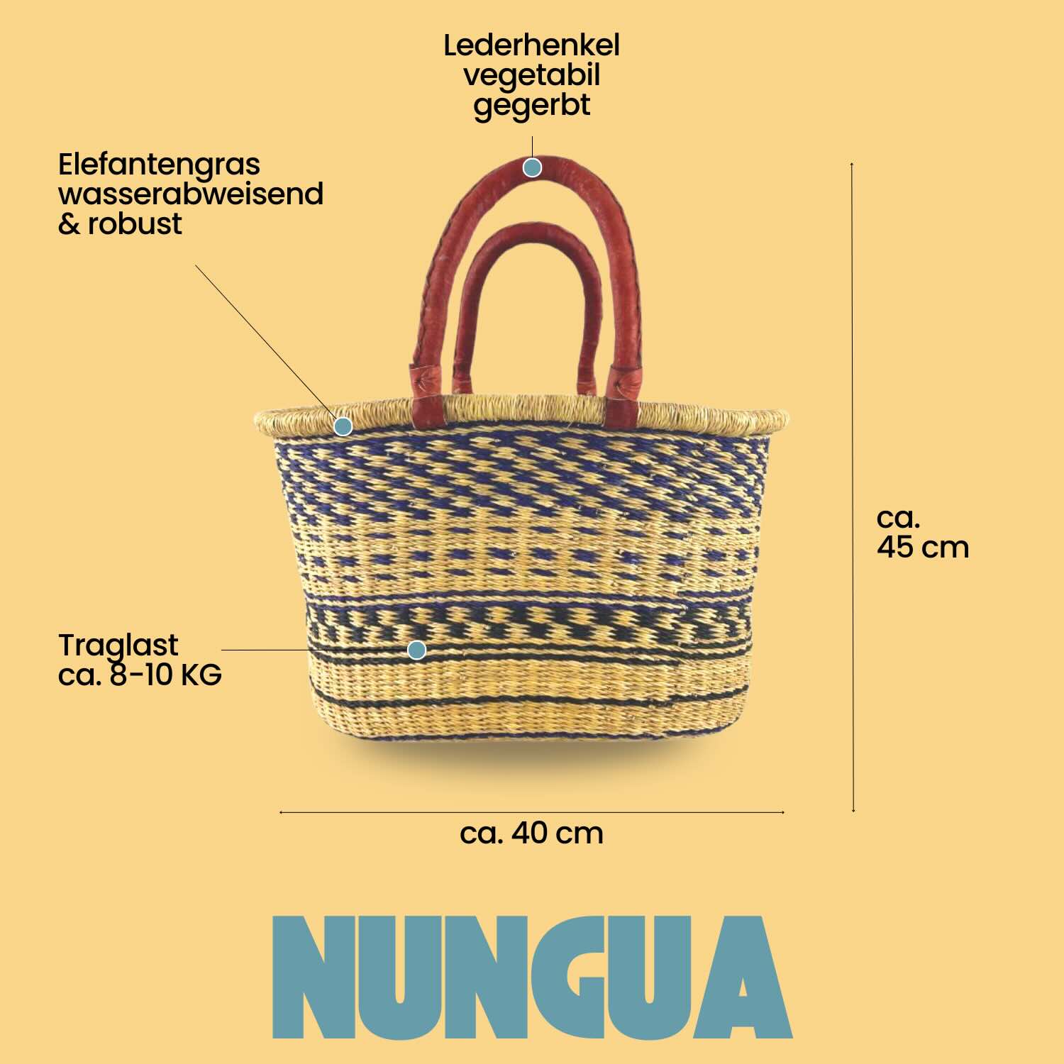 Bolga Korb - Nungua - Oval