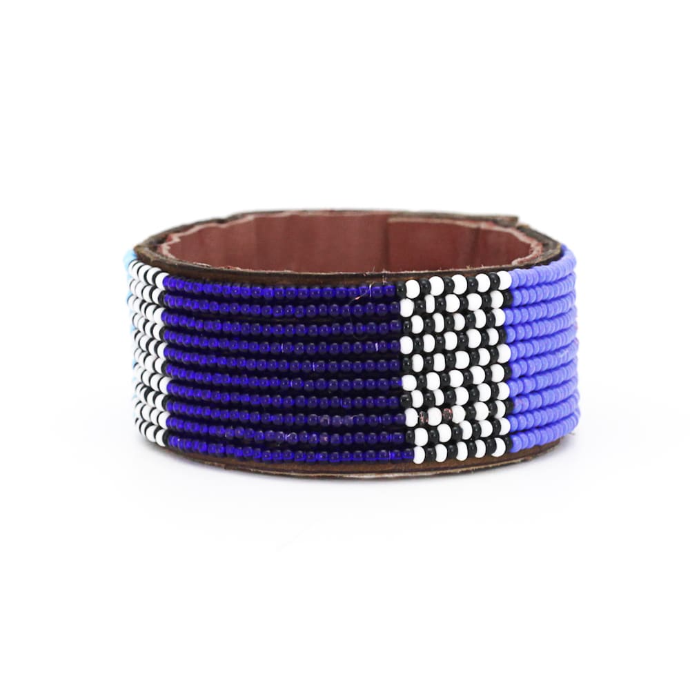 Perlenarmband - Atlas Blau - S/M/L