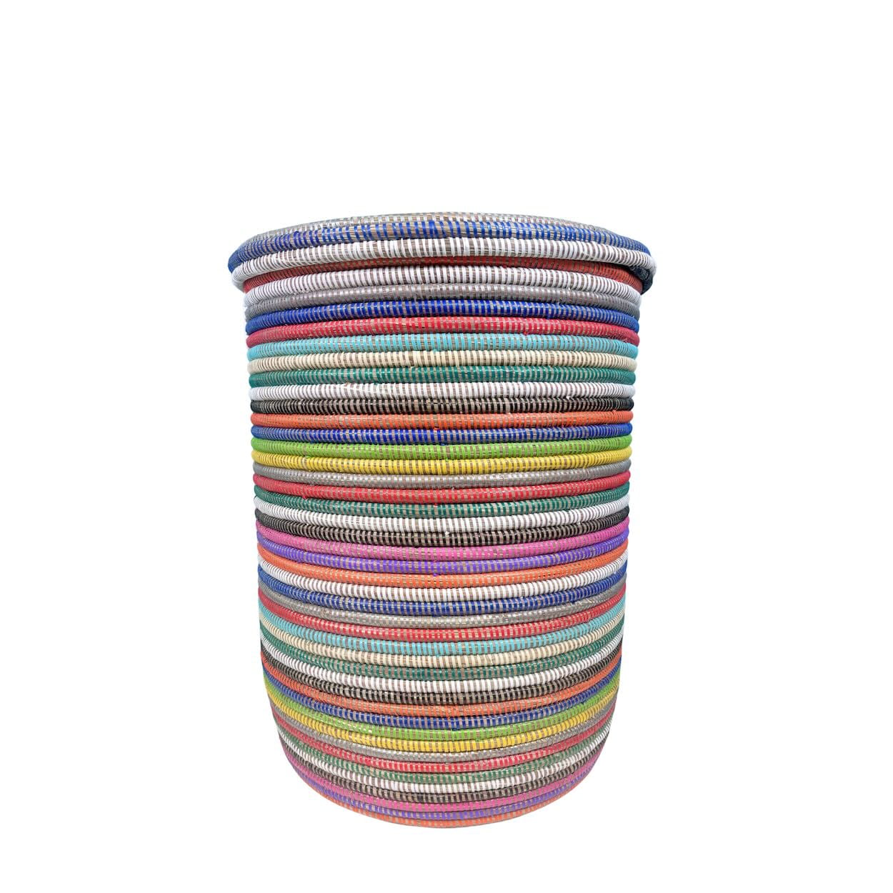 Wäschekorb Flachdeckel XXL - Stripes - Bunt