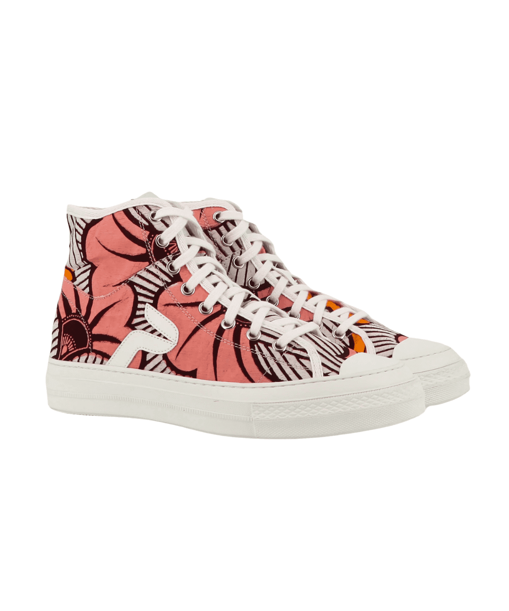 African Fair Trade Sneaker - Atlas Fleurs African Fair Trade Sneaker - Atlas Fleurs