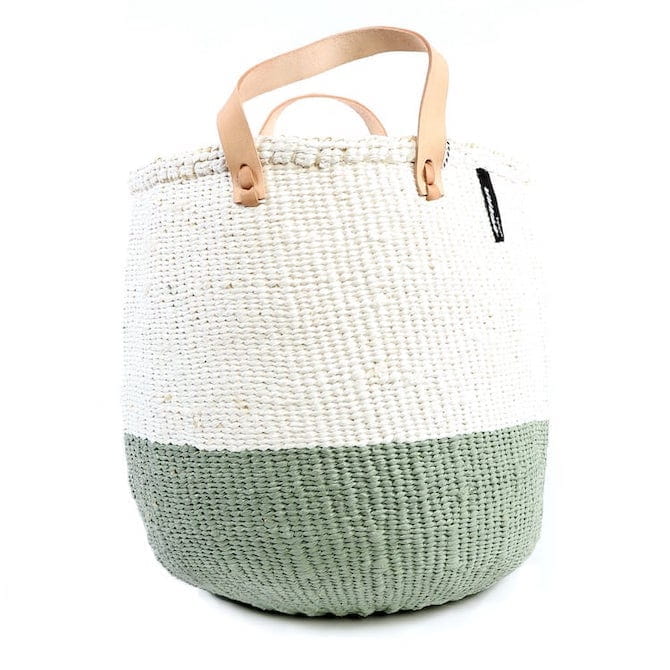 Kiondo Korb M - Duo Stripes - Hellgrün Kiondo Korb M - Duo Stripes - Hellgrün