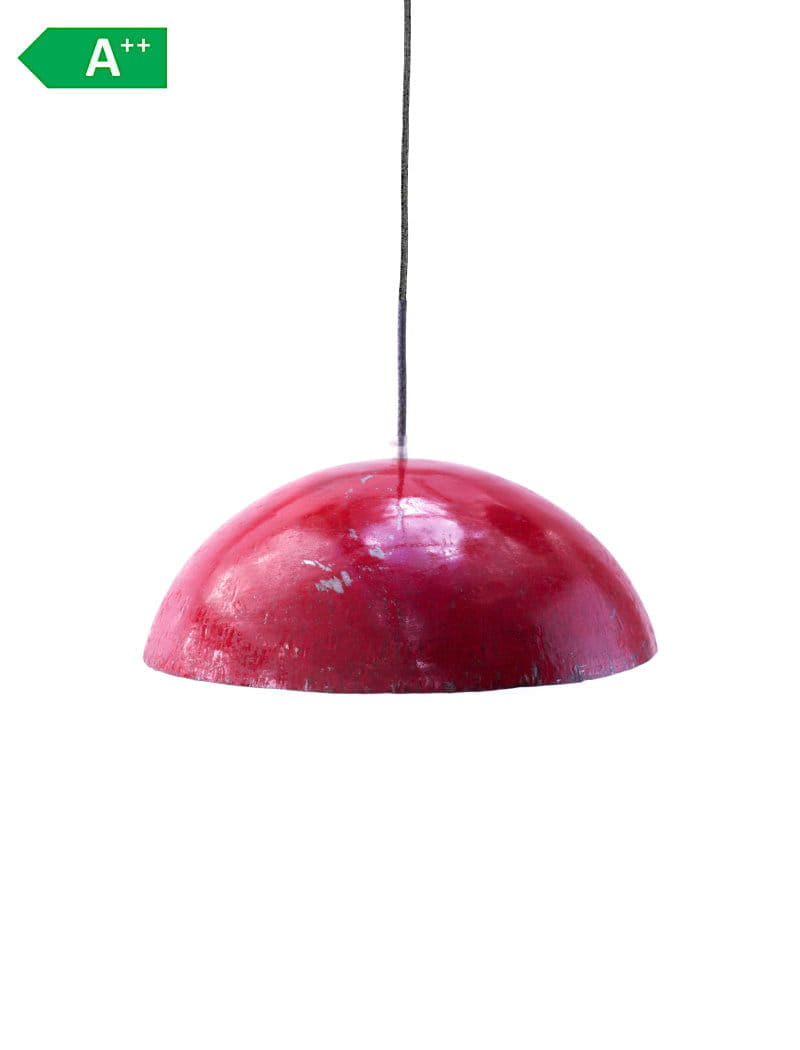 Upcycling Deckenlampe - Ölfass L - Rot