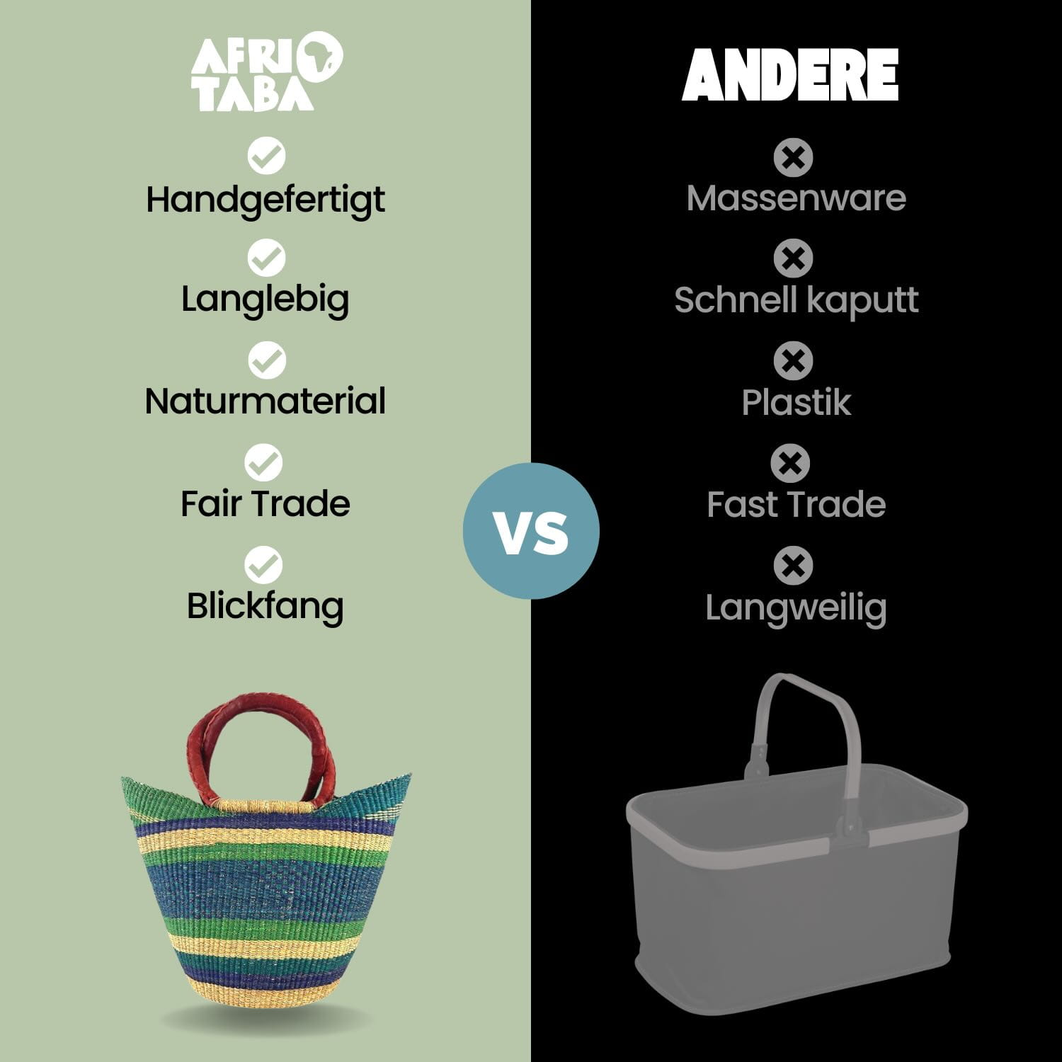 Bolga Bag - Taifa - Viele Farben - U-Form