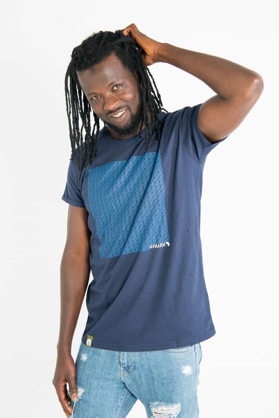 Uhuru - Men - Blau - Organic Shirt