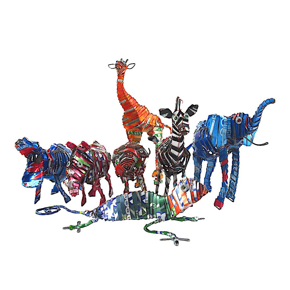 Zebra - Recycling Blechtiere - M Zebra - Recycling Blechtiere - M