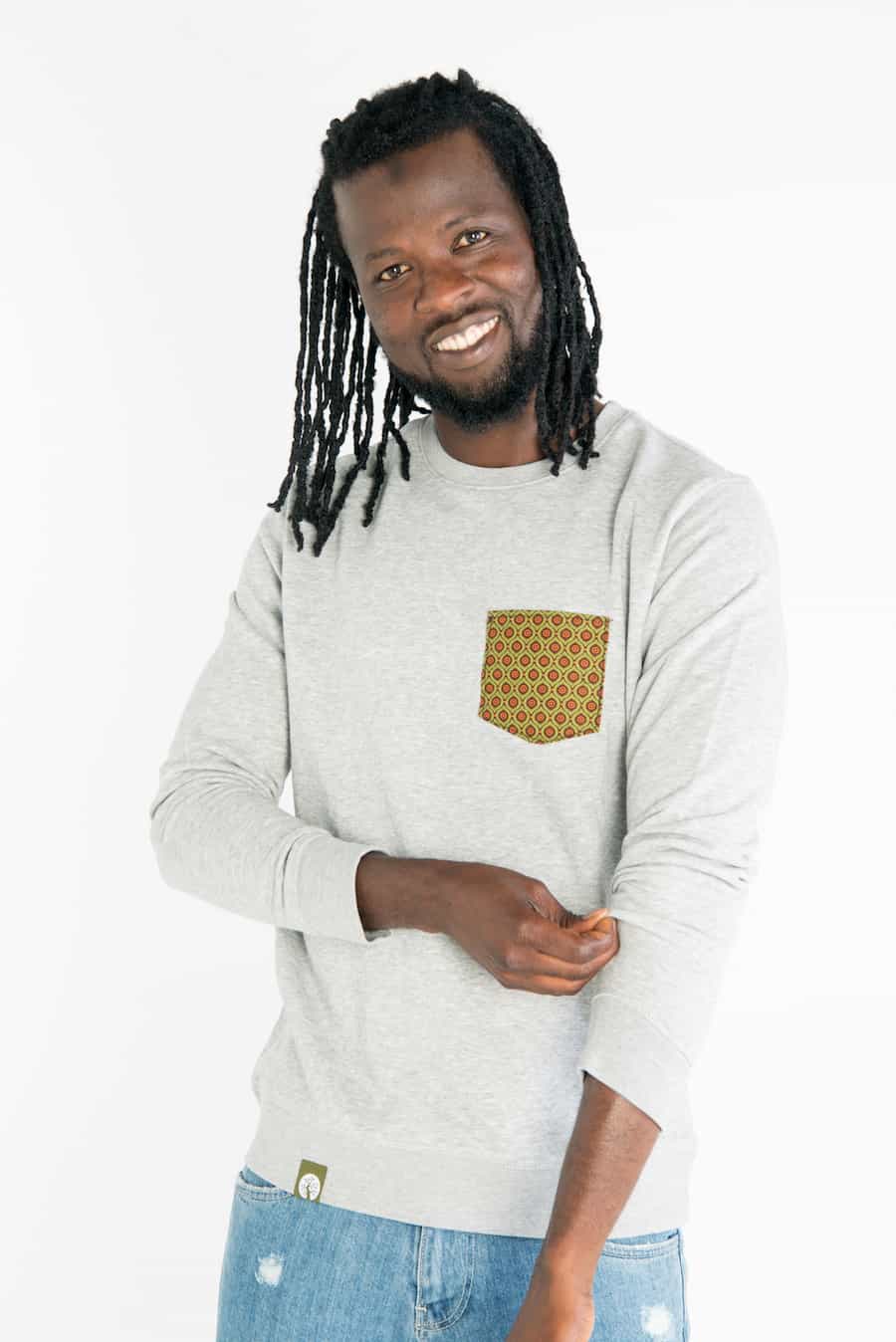 Shwe Shwe Pocket - Unisex - Grau - Organic Sweater Shwe Shwe Pocket - Unisex - Grau - Organic Sweater