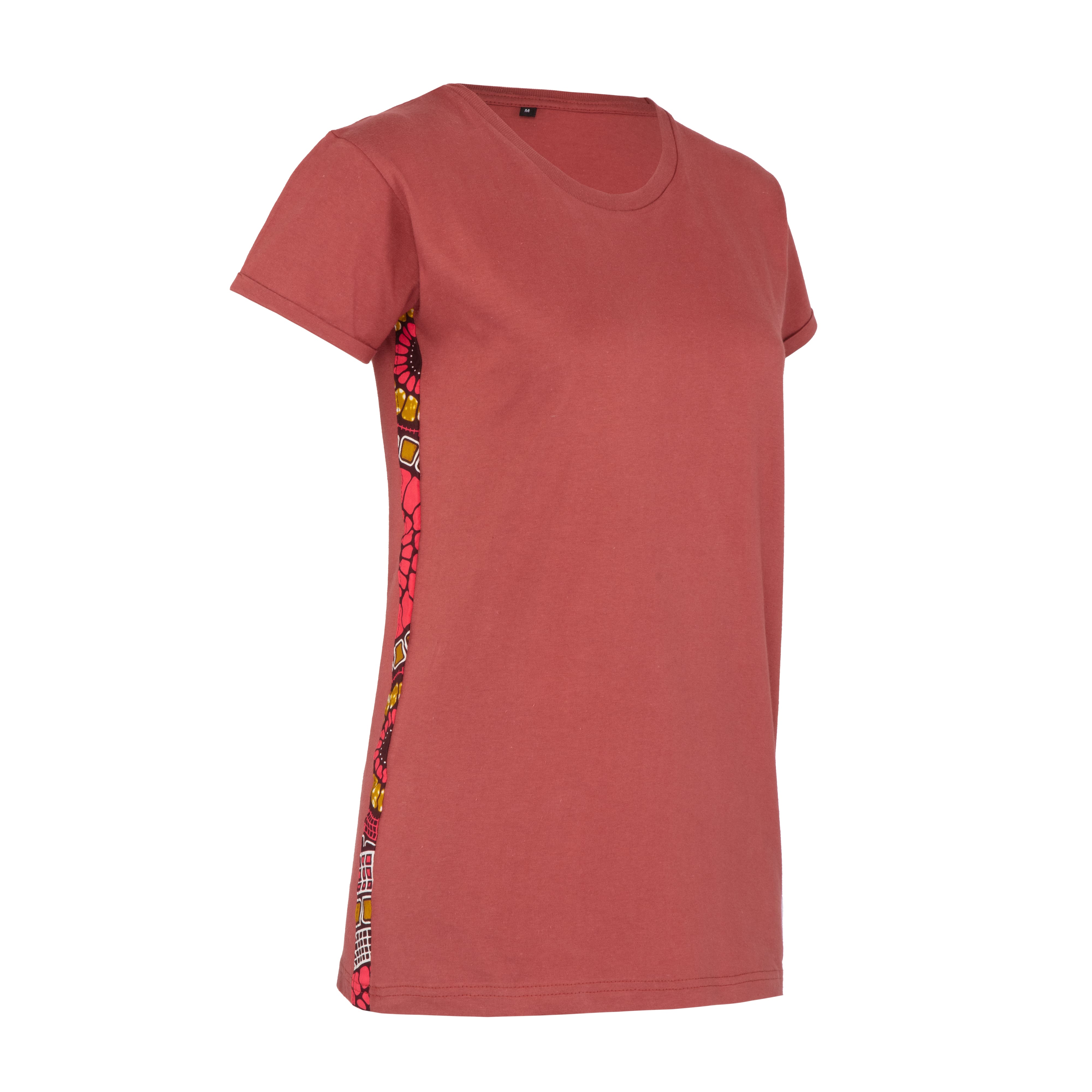 Inaya - Bio Kitenge Shirt - Woman - Marsala Inaya - Bio Kitenge Shirt - Woman - Marsala