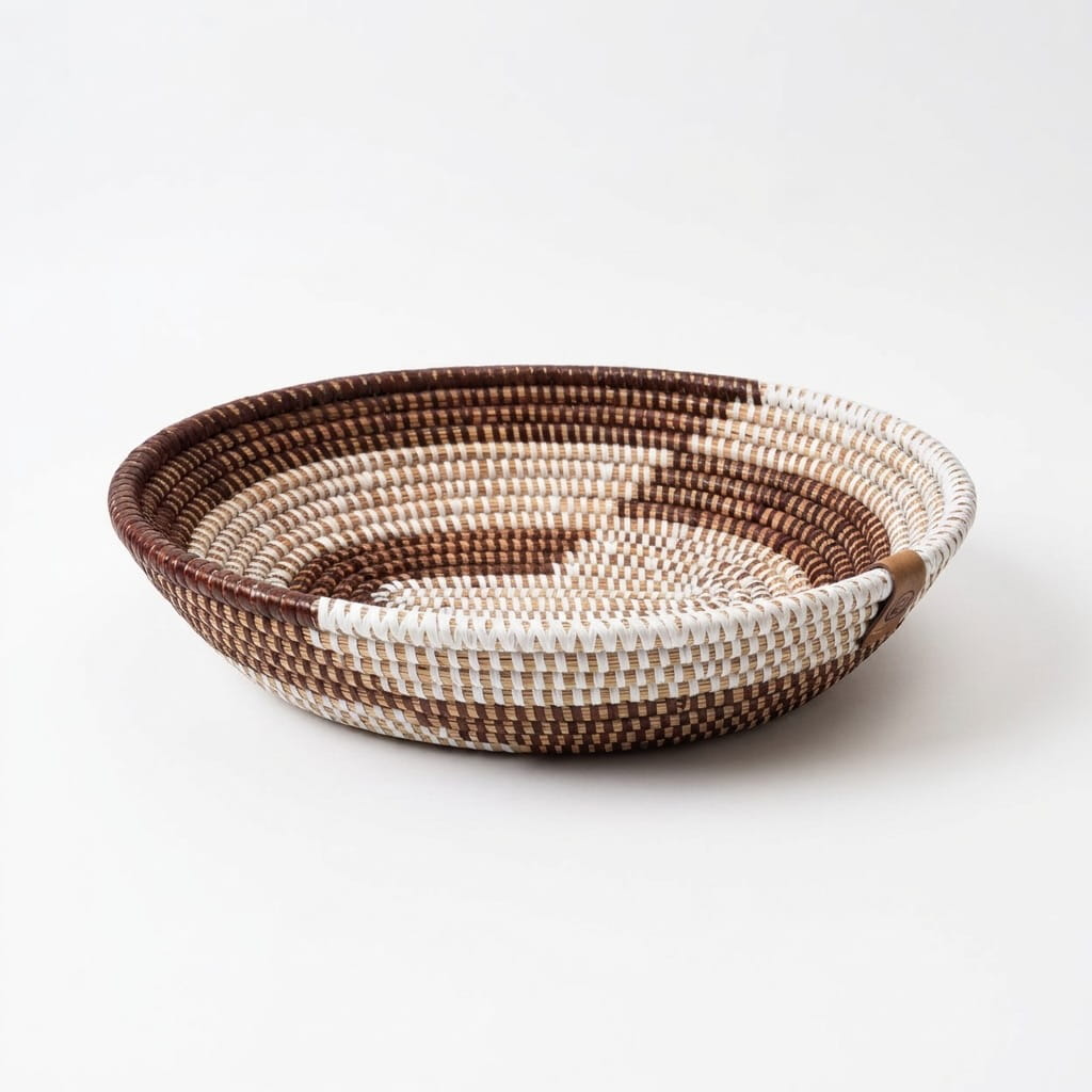 Obstschale & Brotkorb geflochten - 30cm - oval - Kaolack - Senegal