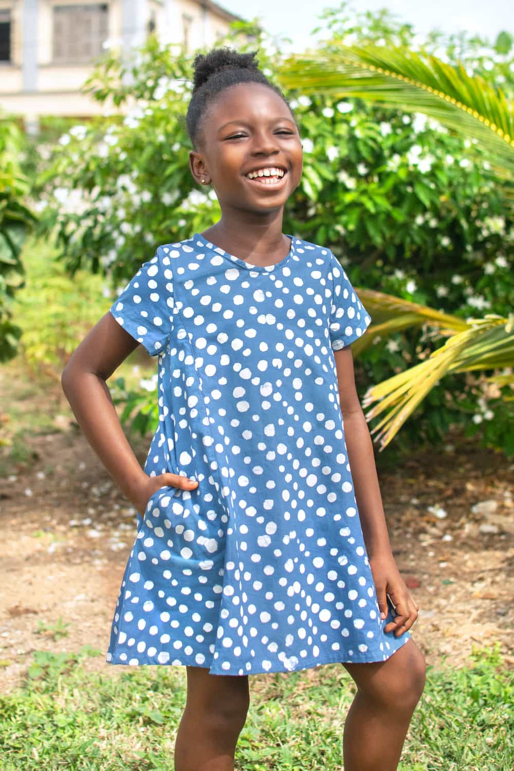Girls Swing Dress - Argyle Sage Girls Swing Dress - Argyle Sage