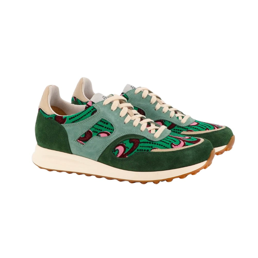 African Fair Trade Sneaker - Arusha Lime