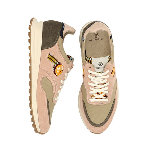 African Fair Trade Sneaker - Arusha Pastell