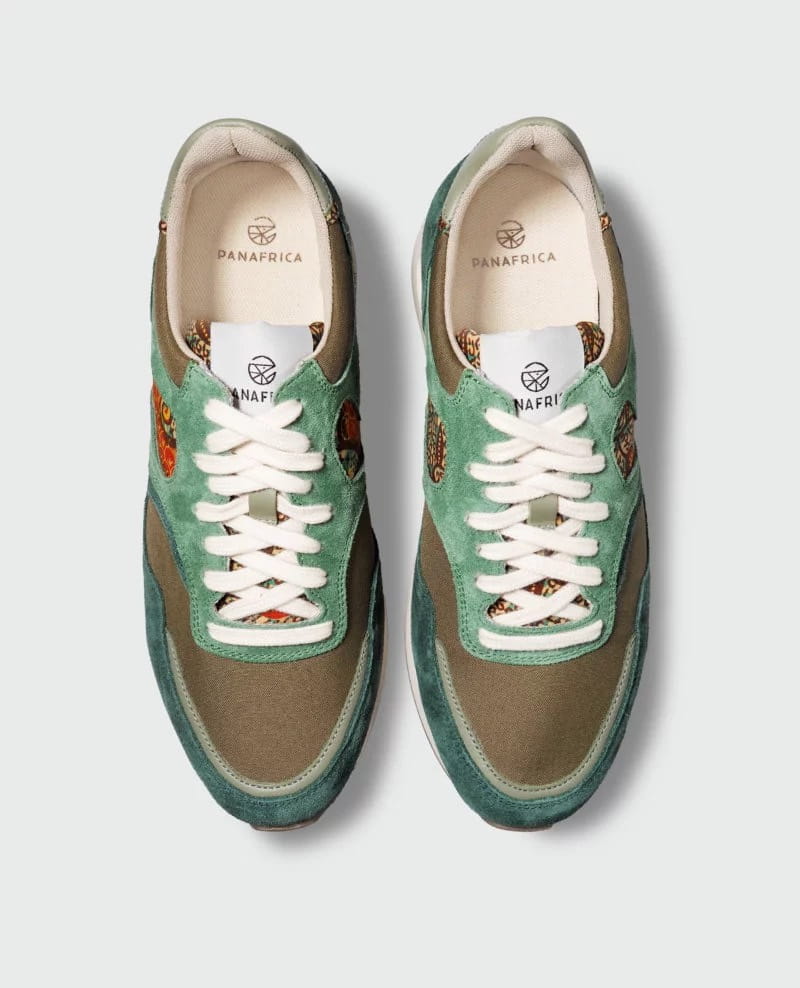 African Fair Trade Sneaker - Arusha Verde