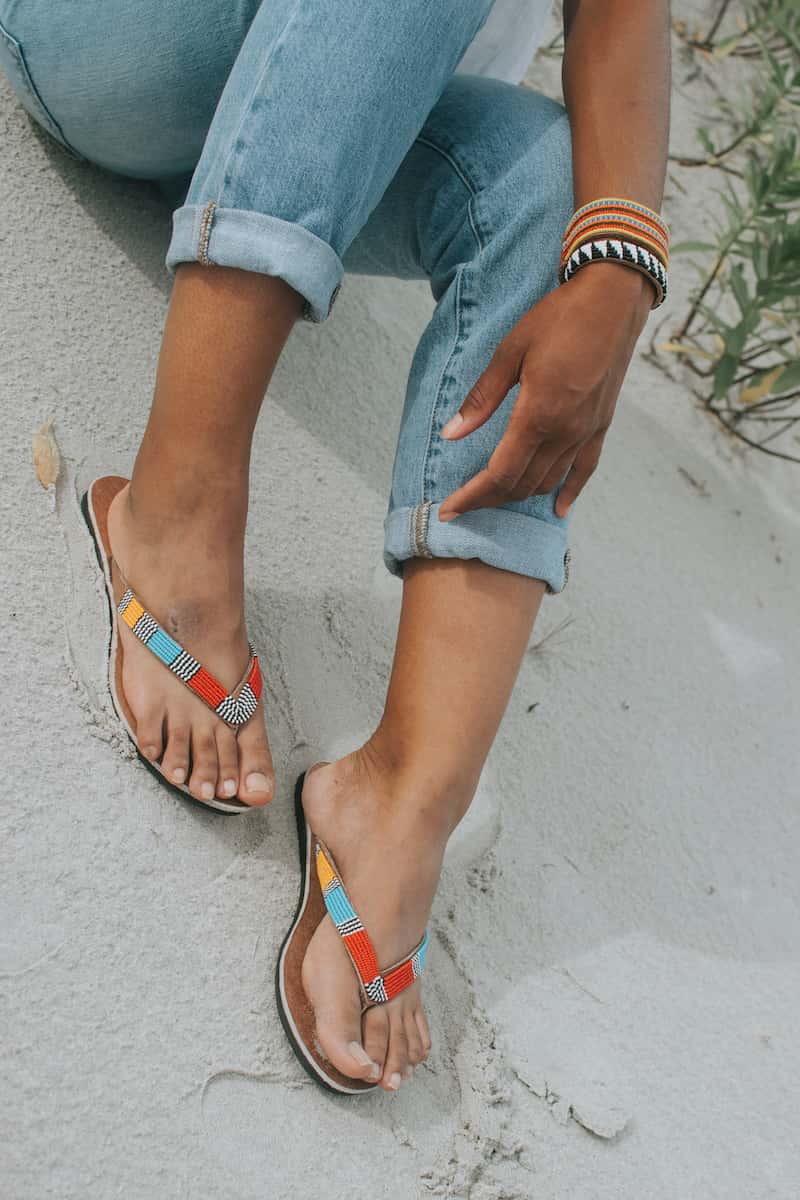 Ledersandalen für Damen braun Ledersandalen für Damen braun