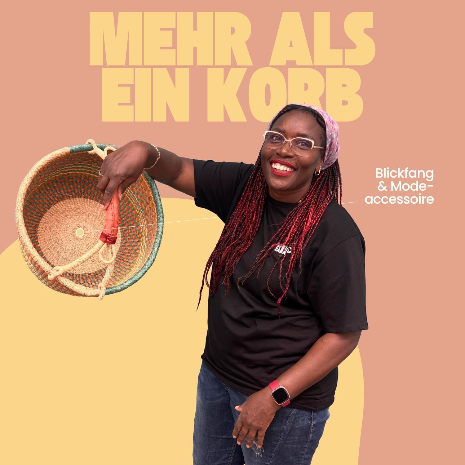 Bolga Korb - Tema - Rund