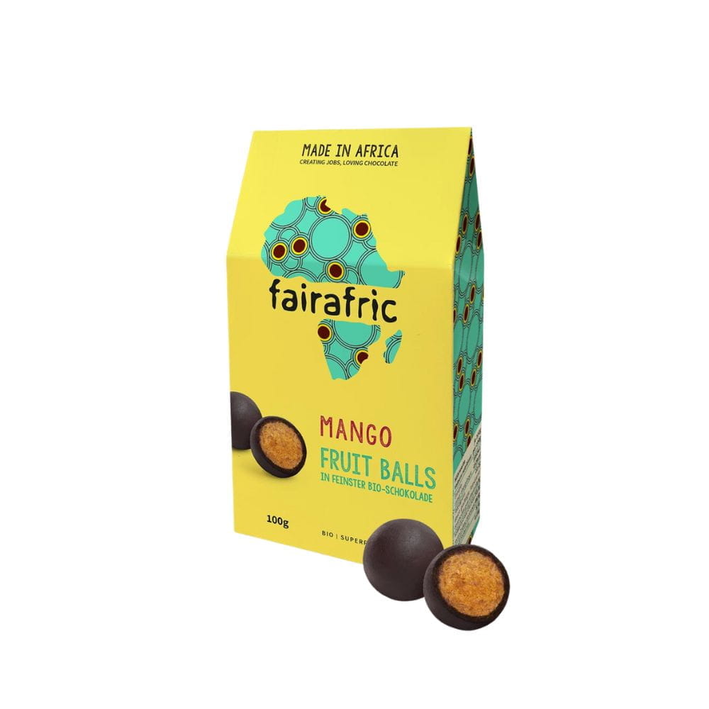 Bio Fruit Balls - Mango & 70% Zartbitter - Ghana Bio Fruit Balls - Mango & 70% Zartbitter - Ghana