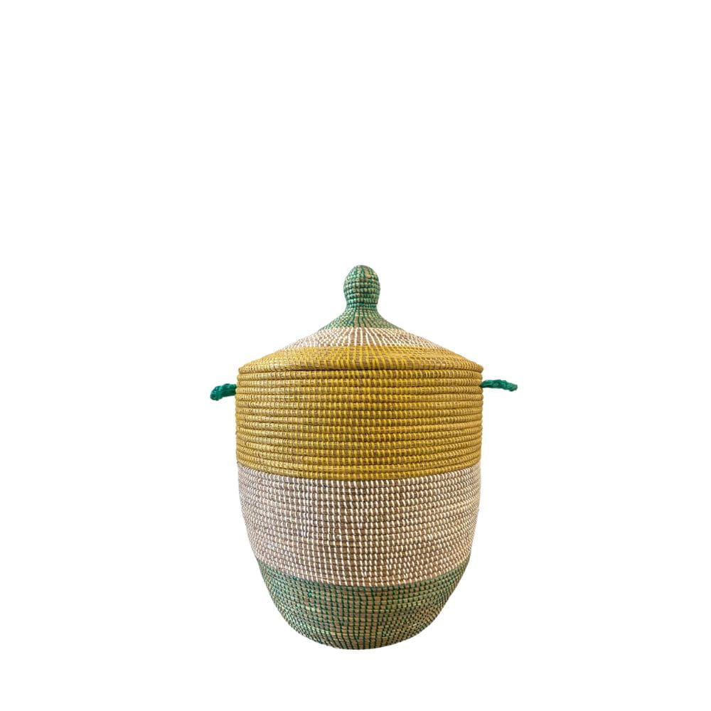Wäschekorb Senegal S - Bold Stripes - Grün/Gelb Wäschekorb Senegal S - Bold Stripes - Grün/Gelb